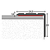 LOGOCLIC Winkelprofil 162 (Sahara, 2,7 m x 24,5 mm x 20 mm, Montageart: Kleben)