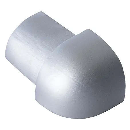 Dalsys  Viertelkreis-Profil 10mm Außeneck Fliesenschiene Aluminium Silber matt