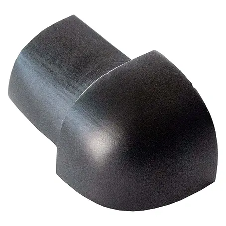 Dalsys  Viertelkreis-Profil 8mm Außeneck Fliesenschiene Aluminium Schwarz