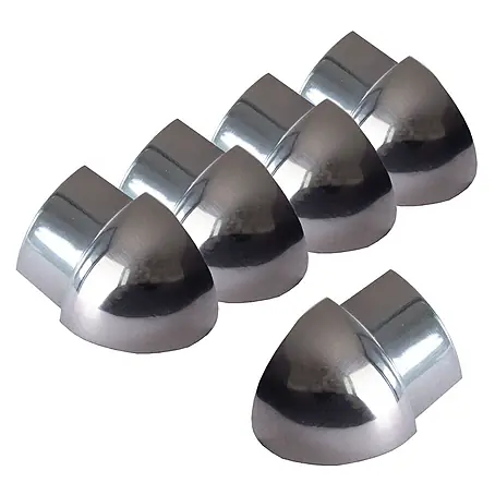 Dalsys  Viertelkreis-Profil 5x Außeneck Fliesenschiene 12,5mm Edelstahl Poliert