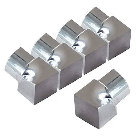 Dalsys  Viertelkreis-Profil 5x Inneneck 10mm Fliesenschiene Viertelkreis Edelstahl Poliert