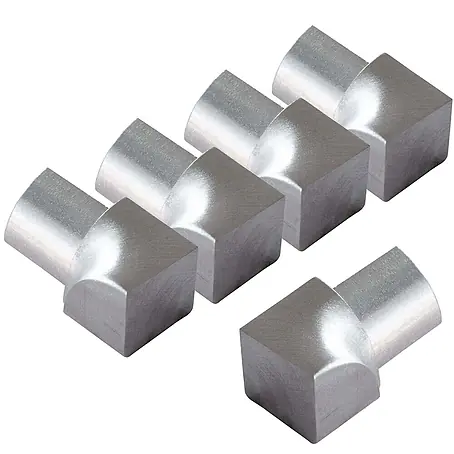 Dalsys  Viertelkreis-Profil 5x Inneneck 8mm Fliesenschiene Viertelkreis Edelstahl Gebürstet