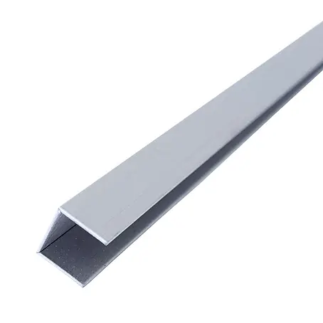 Dalsys  U-Profil 2,5m x 25mm Fliesenschiene Bordüre Gebürstet