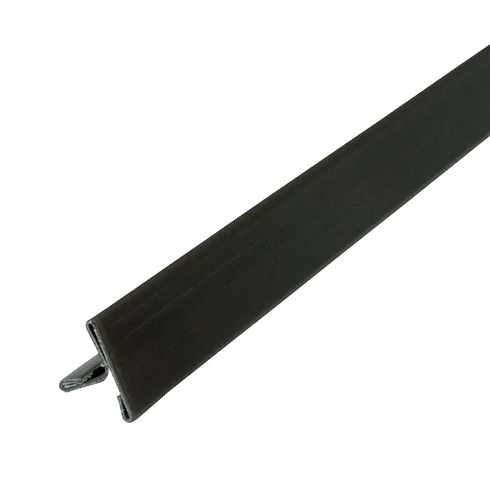 Dalsys T-Profil 2,5m Fliesenschiene 15mm Schwarz gebürstet - Edelstahl, Schwarz - Dunkelgraues T-Profil-Kantenband zum Abschluss und Schutz.
