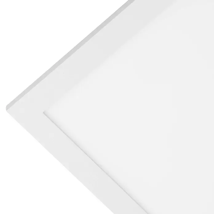 Lindby LED-Panel Lamin - L x B x H: 39,5 x 39,5 x 5 cm, weiß / opal - Weißes rechteckiges LED-Panel mit schlankem Rahmen.