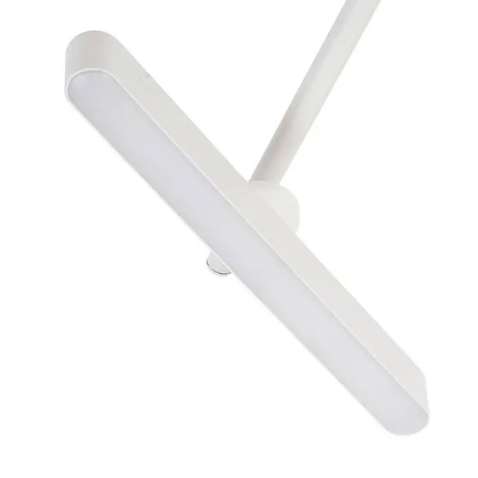 Lindby Deckenstrahler Eldrin - weiß / opal, weiß / opal - Weißes, lineares LED-Leuchtelement mit transluzentem Diffusor, an passendem weißen Trägerarm befestigt.