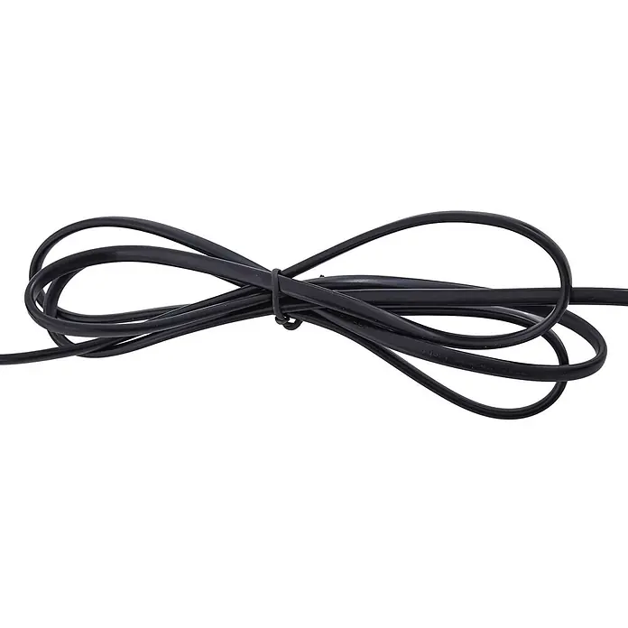 Lindby Tischleuchte Kerimi - L x B x H: 24 x 24 x 29 cm, blau, blau, E27 - Schwarzes Elektrokabel, sauber aufgewickelt und mit einem Kabelbinder gesichert, ideal für Beleuchtungszubehör.