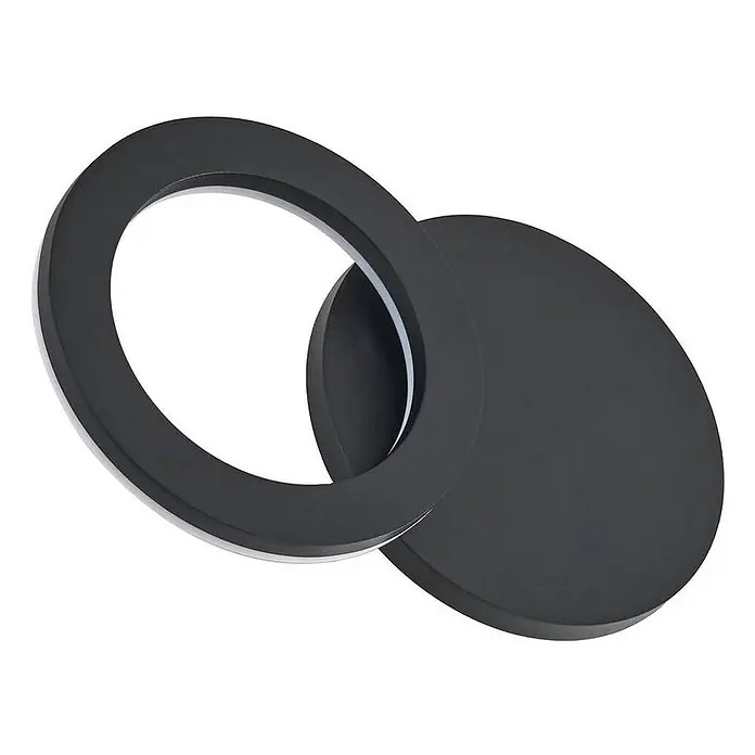 Lindby Außenwandleuchte Ilveo - schwarz, schwarz, IP54