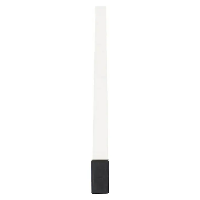 Altrad Regla enrasadora Yesero - L x An x Al: 3 m x 60 mm x 20 mm, Aluminio - Esta moderna lámpara LED cuadrada para exteriores presenta una elegante columna blanca y una robusta base negra, ideal para una iluminación de jardín con estilo.