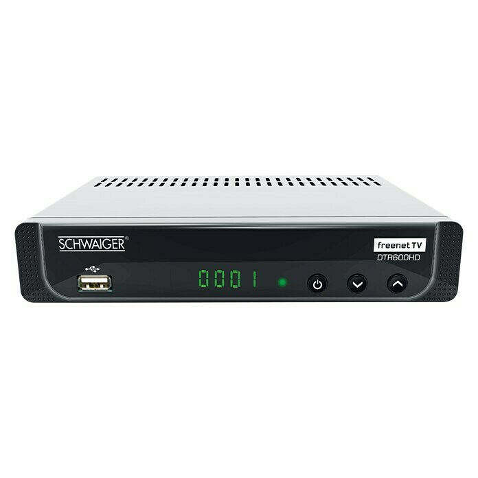 Schwaiger Terrestrischer HD Receiver DVB-T2 HD1.080 Pixel (Full HD), L x B x H: 18 x 12 x 4 cm Unknown