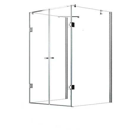 Glaszentrum Hagen  U-Duschkabine 100x120x100x195 cm Ares U-Duschkabine