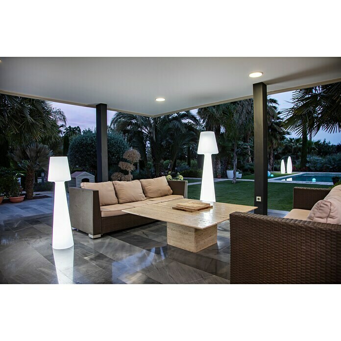 New Garden Lámpara de diseño para exterior LED Lola (2 luces, Blanco frío, Altura: 110 cm)