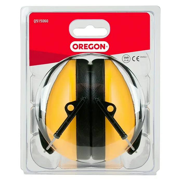Oregon Gehörschutz - Gelb - Gelbe OREGON Kapselgehörschützer im transparenten Blister. Zum Schutz vor Lärm bei der Arbeit.