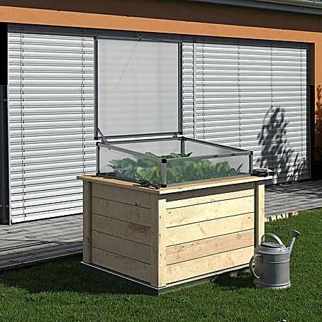 KGT Frühbeet-Aufsatz Hochbeet 130 (Passend für: KGT Hochbeet 130, L x B x H: 121 x 91 x 31 cm)