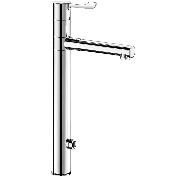 Delabie Spültischarmatur Delabie -  - Hochglanzverchromte Einhebel-Küchenarmatur in schlankem, hohem Design.