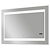 Led-lichtspiegel Silver Futura (100 x 70 cm, Sensorschakelaar)