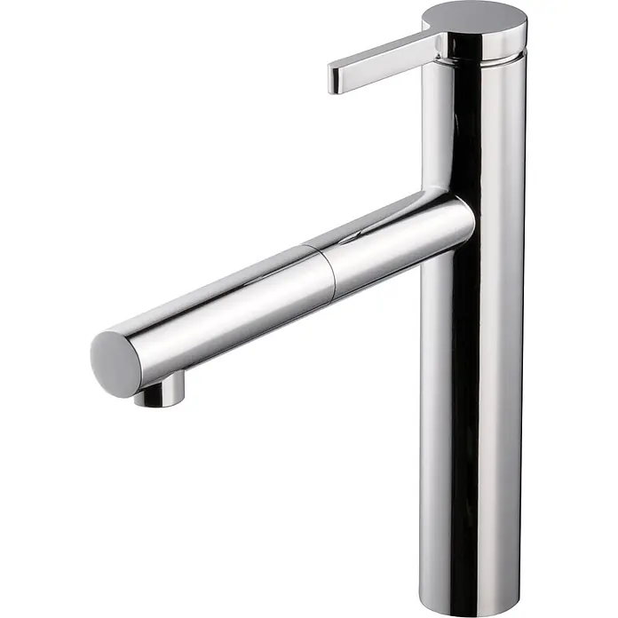 Beitz & Walz Spültischarmatur Beitz & Walz - Chrom - Moderner Einhebelmischer aus poliertem Chrom mit zylindrischem Körper und schlankem Hebel.