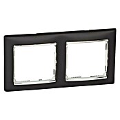 Legrand Abdeckrahmen Valena (Schwarz, 2-fach, Kunststoff, Unterputz)