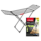 Vileda Tendedero con alas Extra Ultimate (Longitud cuerda de tender: 20 m, L x An x Al: 173 x 55,5 x 116 cm, Negro) | BAUHAUS