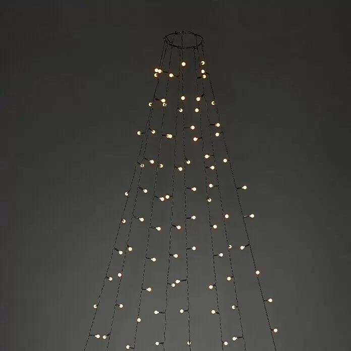 Konstsmide LED-Lichterkette Baummantel - Außen, Lichtfarbe: Bernstein, Anzahl Leuchtmittel: 400 Stk., Netzbetrieben, 14 m - Vorderansicht