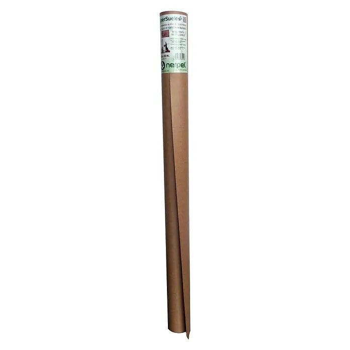Papel protector cartón - L x An: 20 m x 90 cm - La imagen muestra un rollo de cartón ondulado Nerpel®, ideal para empaquetar o como protección contra daños durante el transporte y almacenamiento.