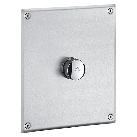 Delabie  Betätigungsplatte Delabie Druckspüler TEMPOFLUX WC G3/4B UP/Pl. Edst. 220x170mm,7 Sek.