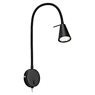 Briloner Foco de una luz LED Comfort Light (4 W, L x An x Al: 5,8 x 20,5 x 45 cm, Negro, Blanco cálido)