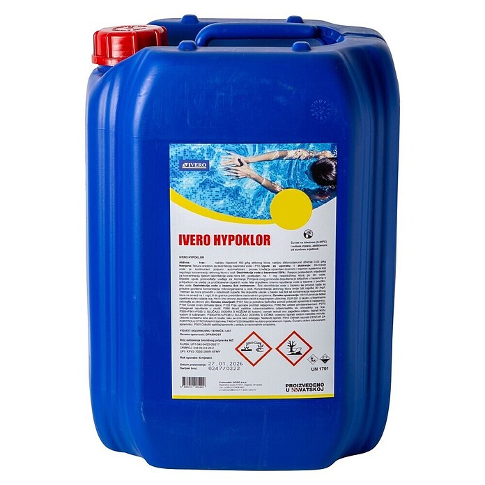 Ivero Sredstvo za pročišćavanje vode bazena Hypoklor  (20 kg) | BAUHAUS