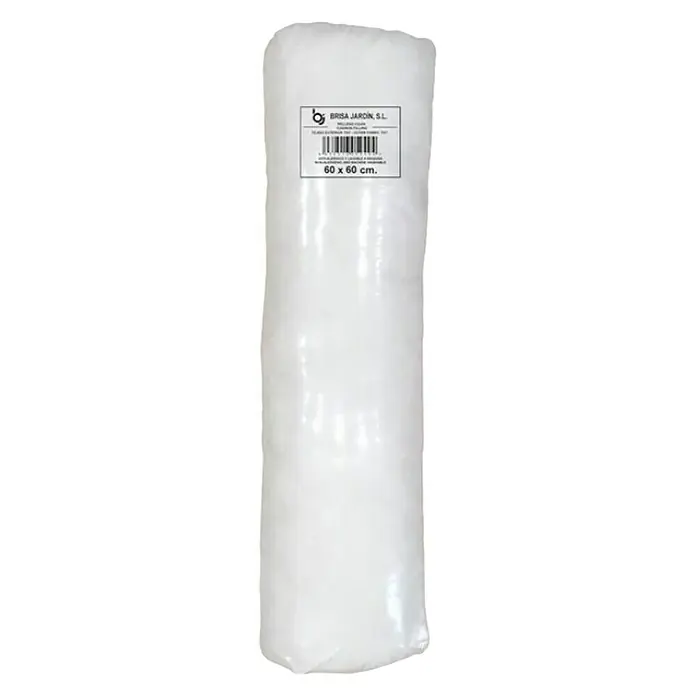 Cojín Relleno TNT - 60 x 60 cm, Textil, Blanco - Gran bloque de guata blanca sellado en film plástico. Ideal para proyectos de bricolaje y para rellenar cojines.
