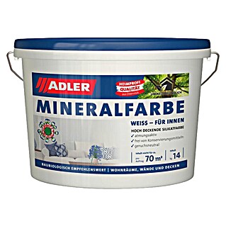 Adler Wandfarbe Eimer (Weiß, Lösemittelfrei, 14 kg)