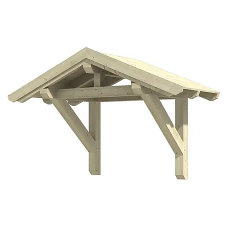 SKAN HOLZ  Giebelvordach Siegen 1