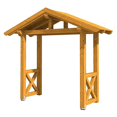 SKAN HOLZ  Giebelvordach Stralsund 4