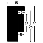 Accent Bilderrahmen Aura (Eiche, 21 x 29,7 cm / DIN A4, Holz)