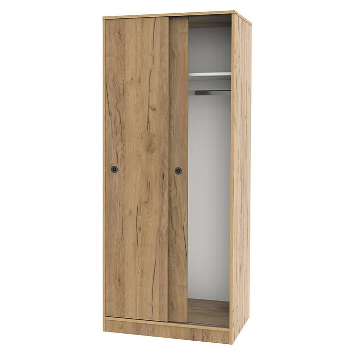 Muebles Pitarch Tibet Armario de puertas correderas (L x An x Al: 50 x 74 x 180 cm, Roble Kraft) | BAUHAUS