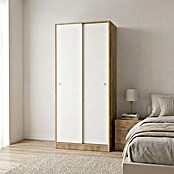 Muebles Pitarch Tibet Armario de puertas correderas (L x An x Al: 50 x 74 x 180 cm, Roble Kraft/Blanco) | BAUHAUS