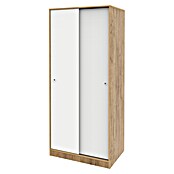 Muebles Pitarch Tibet Armario de puertas correderas (L x An x Al: 50 x 74 x 180 cm, Roble Kraft/Blanco) | BAUHAUS