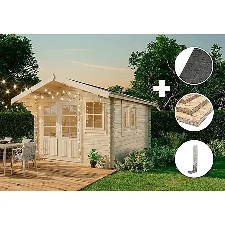 Alpholz  Gartenhaus ECO Set Gabriel 300 x 400 cm imprägniert