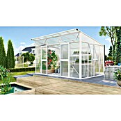 Vitavia Gewächshaus (2,95 x 3,93 m, Wandstärke: 10 mm, Weiß)