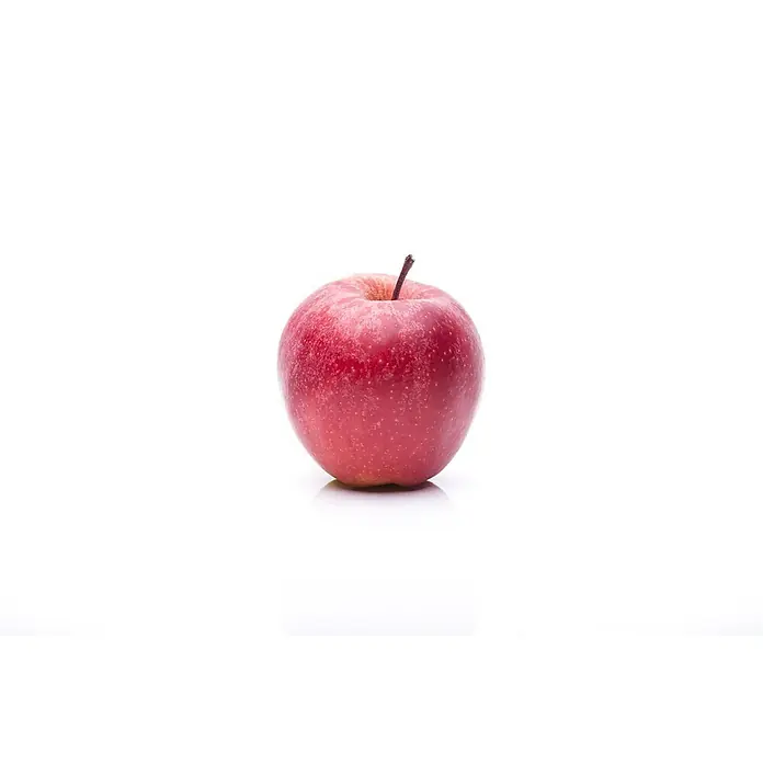 Pflanzen für dich Obstbaum 150-200cm - Malus 'Gala' - Ein frischer, leuchtend roter Apfel mit kurzem braunem Stiel.