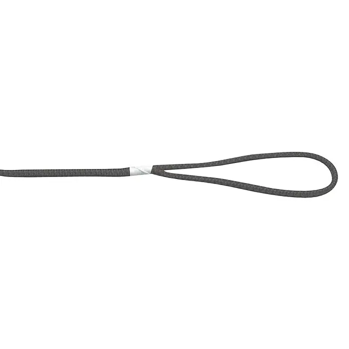 Robline Festmacherleine Rio - Grau, Polyester, 8 mm x 7 m - Graue Bogensehne mit Schlaufe und Verstärkung. Ideal für Bogenschießen, bietet Präzision und Haltbarkeit.