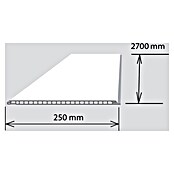 Zidni paneli Maxidecor  (Širina: 25 cm, Visina: 270 cm) | BAUHAUS