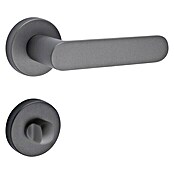 Diamond Doors WC-Türgarnitur (Türstärke: 40 - 45 mm, Schlitzkopf/Olive SK/OL, Anthrazit)