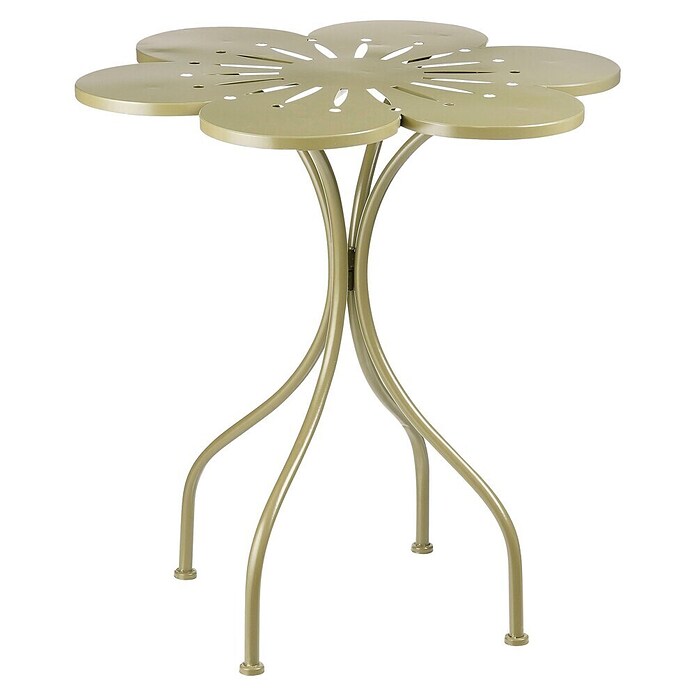 Balkonska miza Fleuri  (70 x 72,5 cm, Zložljivo, Okrogle oblike, Zelena) | 8270 - Tische Metall | ICAA - Sommermöbel Tische | ICA - Sommermöbel | IC - Freizeit im Garten | I - Stadtgarten | BAUHAUS
