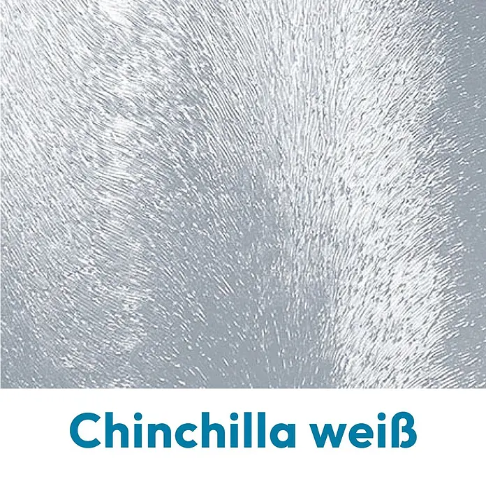 Panto Haustür K 014 - 100 x 200 cm, DIN Anschlag: Rechts, Weiß - Weißes Chinchilla-Musterglas mit strukturierter Oberfläche.