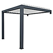 Solid Elements Pergola (L x T: 400 x 339 cm, Lamellendach, Grau, Weiß)