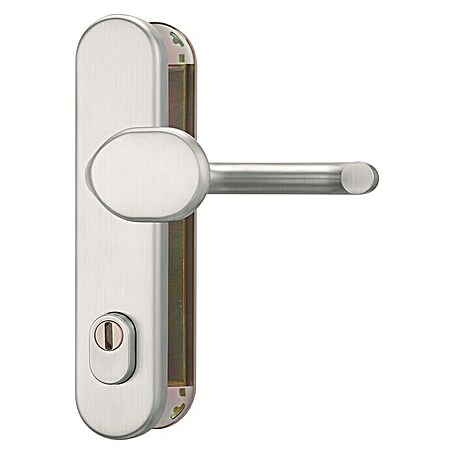 Abus Schutzbeschlag SB 815 (Hauseingangstür, Aluminium, Knopf außen, Drücker innen, Stärke Tür: 37 mm - 72 mm)