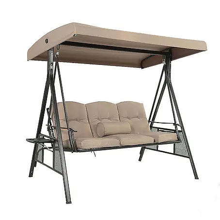 Home Deluxe  Garten-Schaukelstuhl Hollywoodschaukel DESCANSO inkl. Regenabdeckung