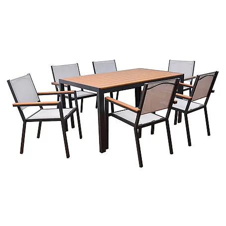 Home Deluxe  Gartentisch-Set CANTOS SEDIA