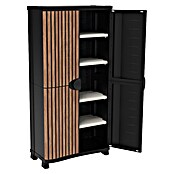 Plastiken Space Saver Armario multiusos de plástico  (L x An x Al: 45 cm x 90 mm x 184 cm, Roble) | BAUHAUS