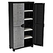 Plastiken Space Saver Armario multiusos de plástico  (L x An x Al: 45 cm x 90 mm x 184 cm, Acero) | BAUHAUS